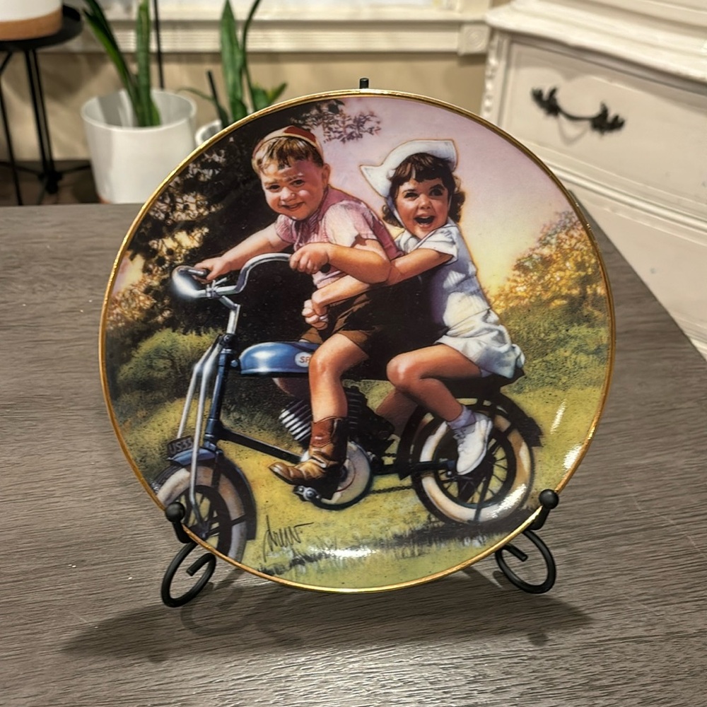 {Franklin Mint} Little Rascal Decorative Plate, "Hang On Tight" Limited Edition